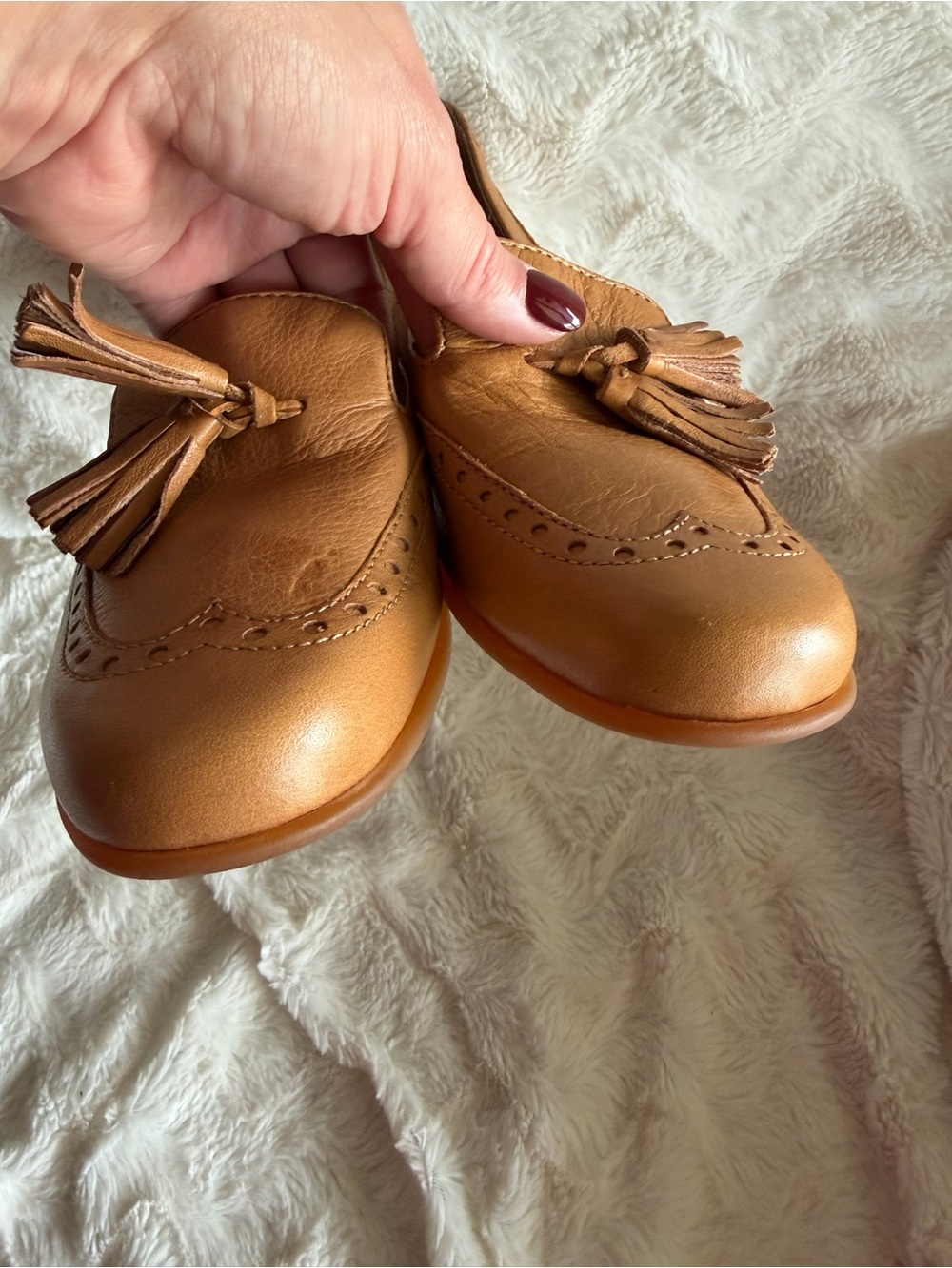 Like new! Børn Alawa Leather Tassel women’s Loafers Sz 8.5 - Picture 5 of 9